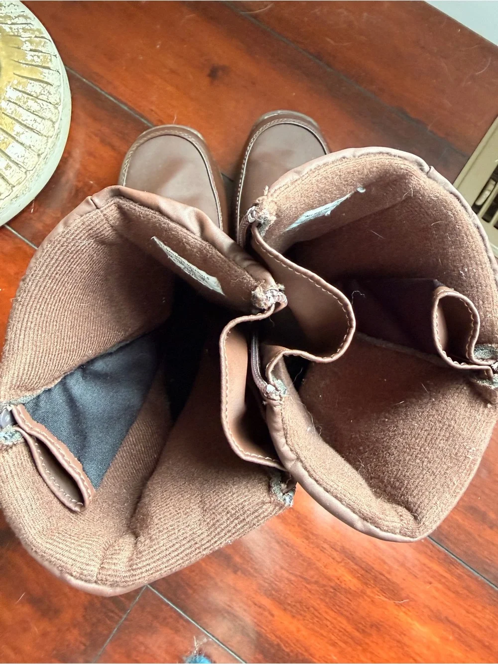 Totes Women’s 8 US Brown Winter Boots with Side Zipper UK 6.5 EU 40